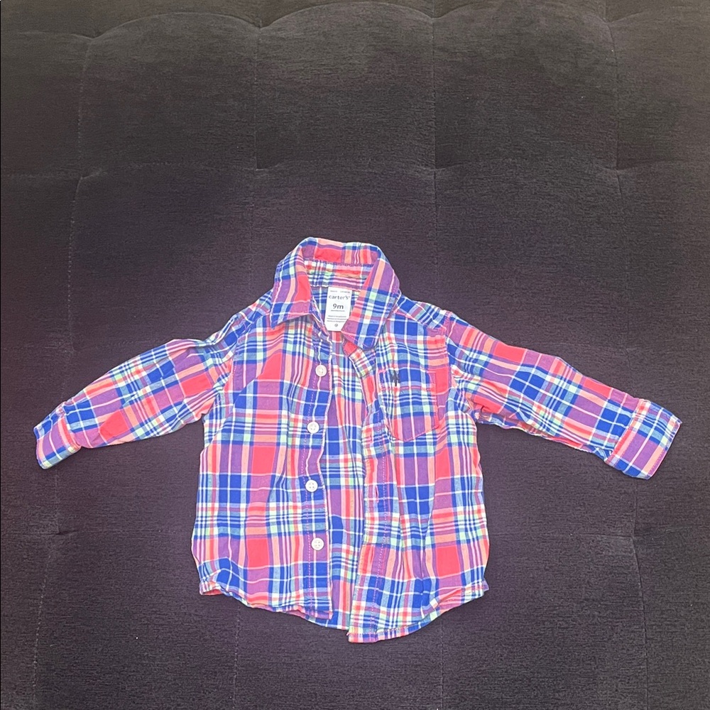 Baby Plaid Dress Shirt